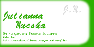 julianna mucska business card